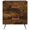 Noční stolky 2 ks kouřový dub 40x35x47,5 cm kompozitní dřevo 827255