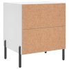 Noční stolky 2 ks bílé 40 x 35 x 47,5 cm kompozitní dřevo 827325