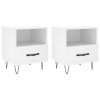 Noční stolky 2 ks bílé 40 x 35 x 47,5 cm kompozitní dřevo 827421
