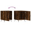 Noční stolky 2 ks kouřový dub 40 x 40 x 50 cm kompozitní dřevo 827511