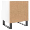 Noční stolky 2 ks lesklé bílé 40x35x47,5 cm kompozitní dřevo 827489