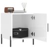 Noční stolky 2 ks lesklé bílé 40 x 40 x 50 cm kompozitní dřevo 827585