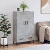 Skříň highboard betonově šedá 69,5x31x115 cm kompozitní dřevo 828240