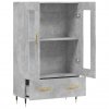 Skříň highboard betonově šedá 69,5x31x115 cm kompozitní dřevo 828280