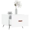 Konferenční stolek lesklý bílý 50 x 50 x 40 cm kompozitní dřevo 829336
