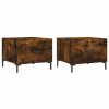Konferenční stolky 2 ks kouřový dub 50x50x40cm kompozitní dřevo 829407