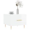 Konferenční stolky 2 ks lesklé bílé 50x50x40cm kompozitní dřevo 829369