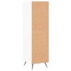 Botník bílý s vysokým leskem 30 x 35 x 105 cm kompozitní dřevo 829646