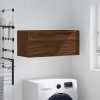 Nástěnná skříňka hnědý dub 80 x 36,5 x 35 cm kompozitní dřevo 830099