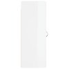 Nástěnná skříňka lesklá bílá 34,5 x 34 x 90 cm kompozitní dřevo 830478