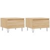 Konferenční stolky 2 ks dub sonoma 50x46x35 cm kompozitní dřevo 830867