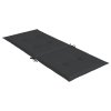 Podušky na židli vysoké opěradlo 6 ks černé 120x50x3 cm textil 314111