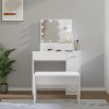 Toaletní stolek sada s LED bílý kompozitní dřevo 3114115