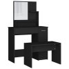 Set toaletního stolku černý 86,5 x 35 x 136 cm 3114148