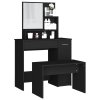 Set toaletního stolku černý 86,5 x 35 x 136 cm 3114148