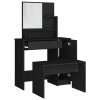 Set toaletního stolku černý 86,5 x 35 x 136 cm 3114148