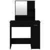 Set toaletního stolku černý 86,5 x 35 x 136 cm 3114148