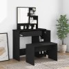 Set toaletního stolku černý 86,5 x 35 x 136 cm 3114148