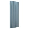 Střešní panely 12 ks práškově lakovaná ocel šedé 100 x 36 cm 319143