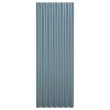 Střešní panely 12 ks práškově lakovaná ocel šedé 100 x 36 cm 319143