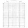 Klenutý gabionový koš 200 x 50 x 220/240 cm pozinkované železo 153481