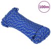 Lodní lano modré 3 mm 100 m polypropylen 152430
