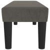Lavice tmavě šedá 100x30x30 cm samet 346667