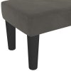 Lavice tmavě šedá 100x30x30 cm samet 346667