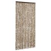 Závěs proti hmyzu béžový a hnědý 100 x 220 cm Chenille 325450