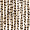 Závěs proti hmyzu béžový a hnědý 100 x 220 cm Chenille 325450