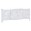Kryt na radiátor MDF bílý 205 cm 325555