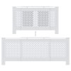 Kryt na radiátor MDF bílý 205 cm 325555