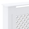 Kryt na radiátor MDF bílý 205 cm 325555