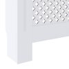 Kryt na radiátor MDF bílý 205 cm 325555