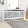 Kryt na radiátor MDF bílý 205 cm 325555