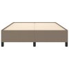 Rám postele bez matrace taupe 140 x 190 cm textil 347062