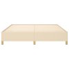 Rám postele bez matrace krémový 180 x 200 cm textil 347186