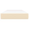 Taštičková matrace střední tvrdost krémová 100 x 200 x 20 cm textil 347739