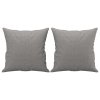 Dekorační polštáře 2 ks světle šedé 40 x 40 cm textil 349471