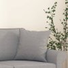 Dekorační polštáře 2 ks světle šedé 40 x 40 cm textil 349471