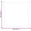 Dekorační polštáře 2 ks krémové 40 x 40 cm textil 349473