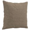 Dekorační polštáře 2 ks taupe 40 x 40 cm textil 349478