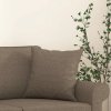 Dekorační polštáře 2 ks taupe 40 x 40 cm textil 349478