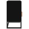 Noční stolky 2 ks černé 40x30x55,5 cm kompozitní dřevo a železo 352094