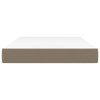 Taštičková matrace taupe 120 x 200 x 20 cm textil 347758