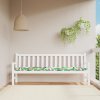 Poduška na zahradní lavici vícebarevná 200 x 50 x 7 cm textil 361654