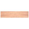 Nástěnná police hnědá 220x50x(2-6)cm ošetřený masivní dub 363737