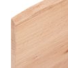 Stolní deska světle hnědá 80x50x2 cm ošetřený dub živá hrana 363941