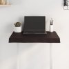 Stolní deska tmavě hnědá 60x50x(2-6)cm ošetřený dub živá hrana 364000