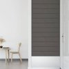 Nástěnné panely 12 ks tmavě šedé 90 x 15 cm samet 1,62 m² 343892